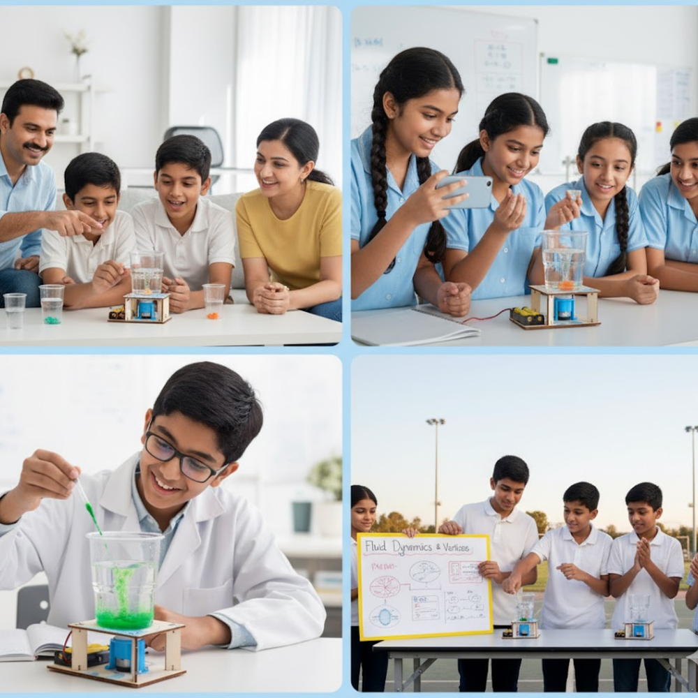 Pludo DIY Vortex Lab – DIY Science Experiment Kit for Kids 11–14 | Fluid Dynamics STEM Project for Grade 6–8