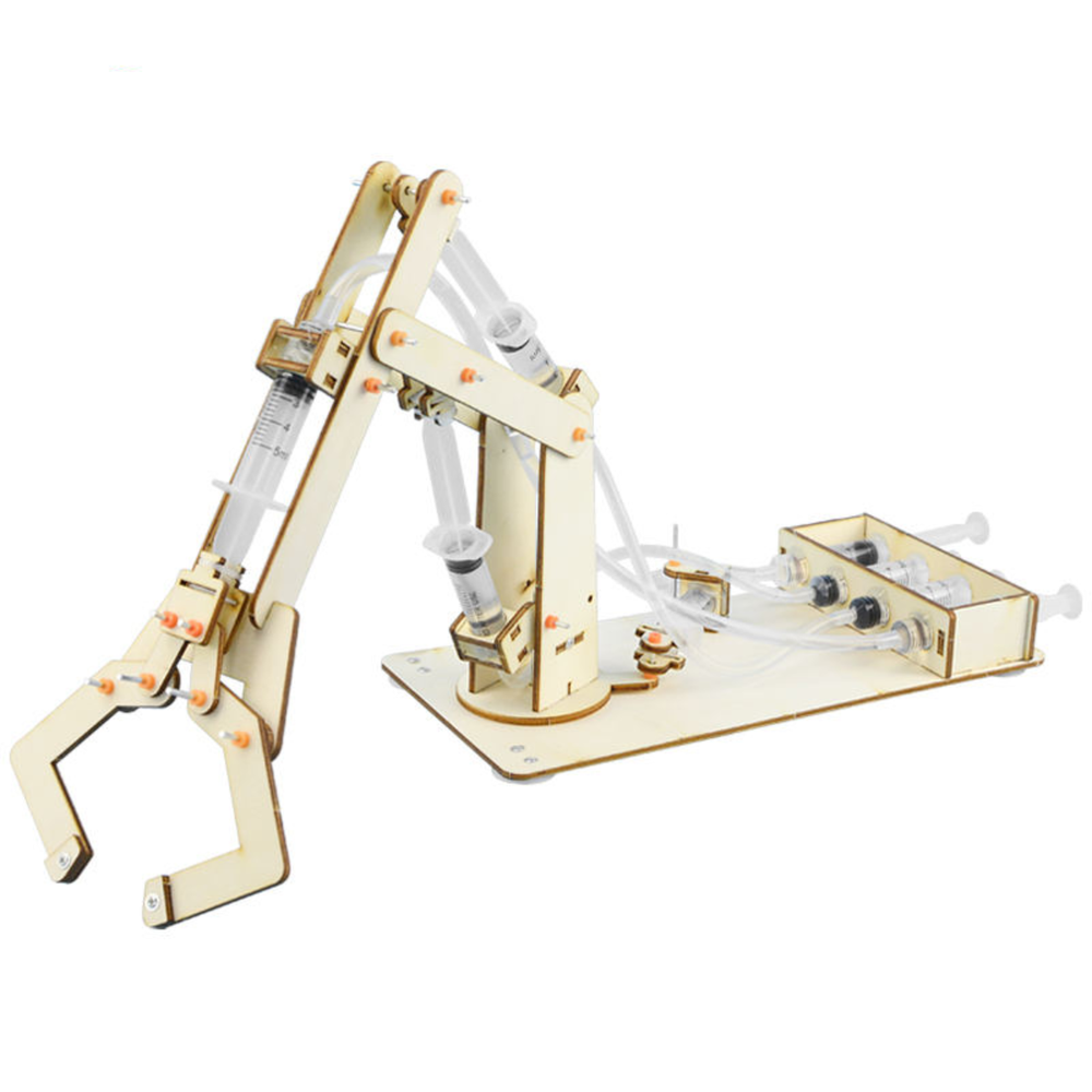 Pludo Robotic Arm – DIY Science Experiment Kit for Kids 11–14 | Mechanics and Hydraulic STEM Toy (Grade 6–8)