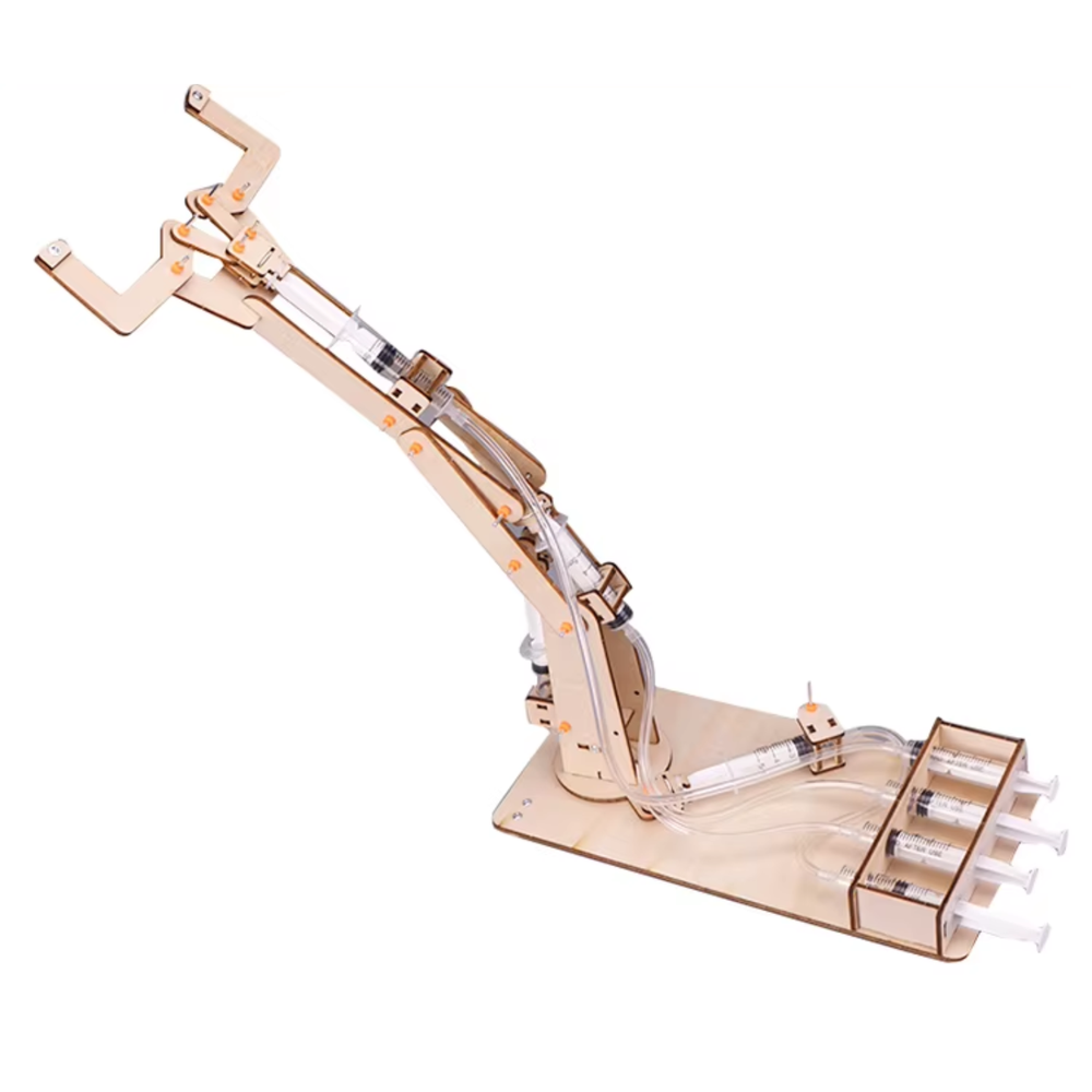Pludo Robotic Arm – DIY Science Experiment Kit for Kids 11–14 | Mechanics and Hydraulic STEM Toy (Grade 6–8)