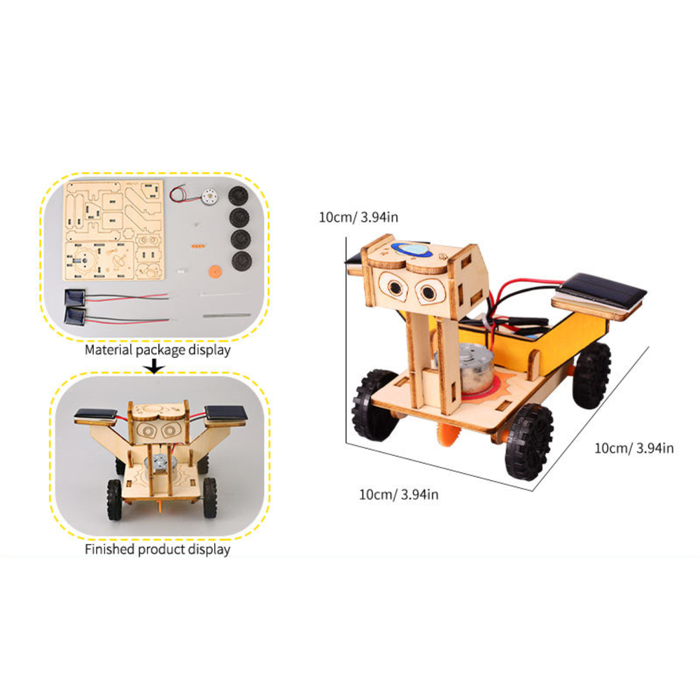 Pludo STEM Moon Rover Kit – DIY Science Experiment Kit for Kids 11–14 | Grade 6–8 Solar Energy Model