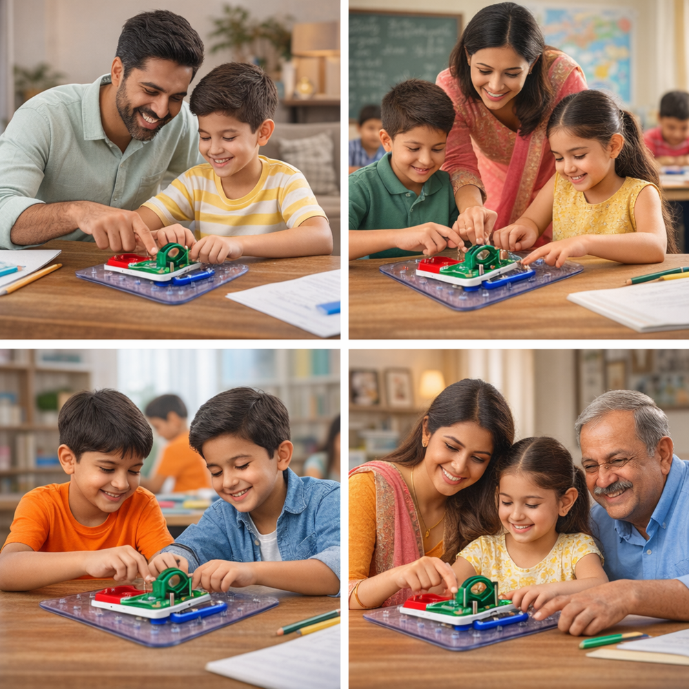 Pludo Build-Your-Own Motor Kit - Electromagnetic Force Interaction Science Toy for Grades 6-7 | Ages 11-12