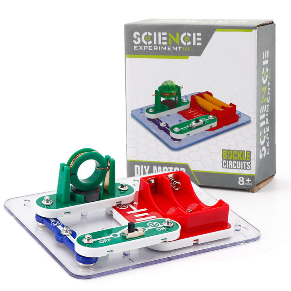 Pludo Build-Your-Own Motor Kit - Electromagnetic Force Interaction Science Toy for Grades 6-7 | Ages 11-12