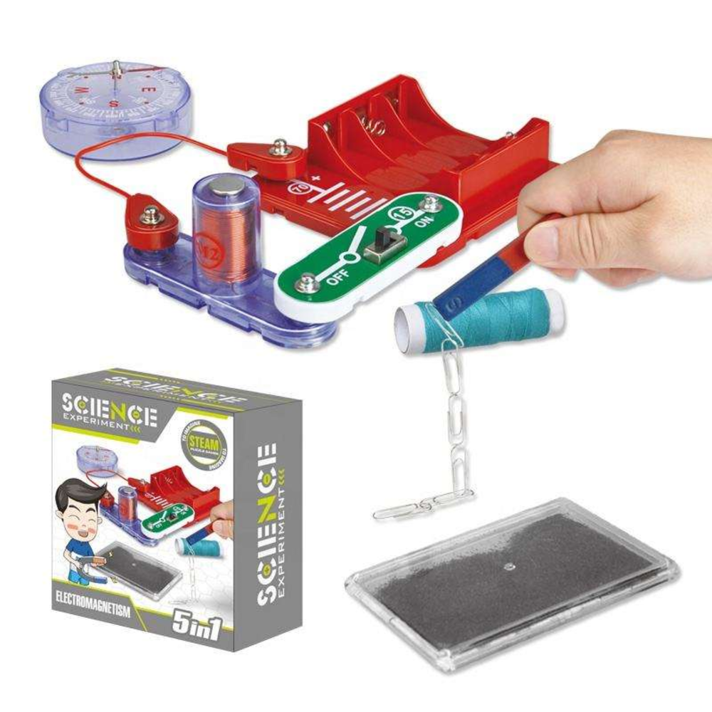 Pludo Electromagnetism Explorer Kit - Magnetic Field Generation STEM Toy Model for Grades 5-6 | Ages 10-11