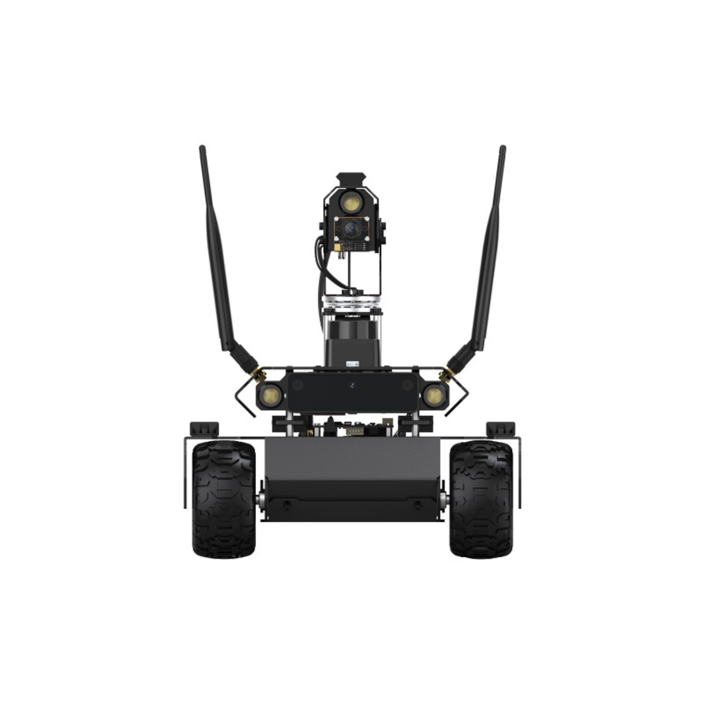 Waveshare UGV Rover ROS 2 Open-source 6 Wheels 4WD AI Robot With Jetson Orin Nano 4GB Kit, Dual controllers, 360° Flexible Omnidirectional Pan-Tilt