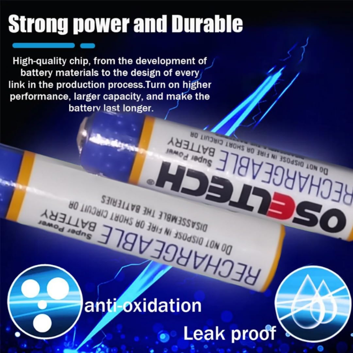 1200mAh AAA Rechargeable Battery 1.2V (Pack of 2)