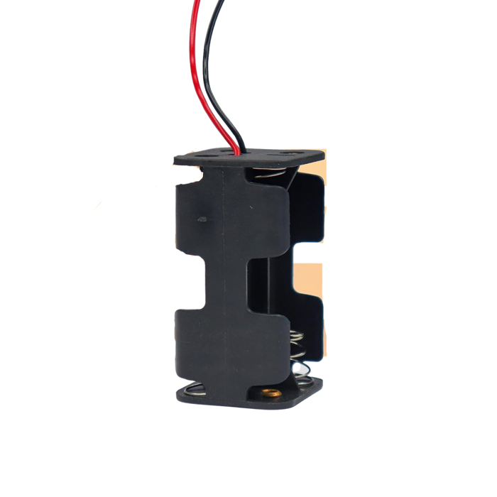 AA 4-Cell Battery Holder – Hard Plastic 6V Battery Case with Wire Leads