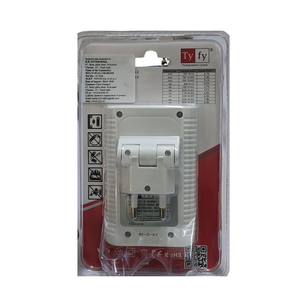 TYFY Multi Charger X2 WITH 9V BATTERY OPTION