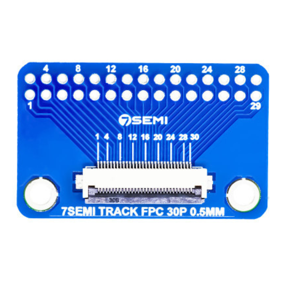 7Semi 0.5mm FFC FPC Connector Breakout Board (30 Pin)