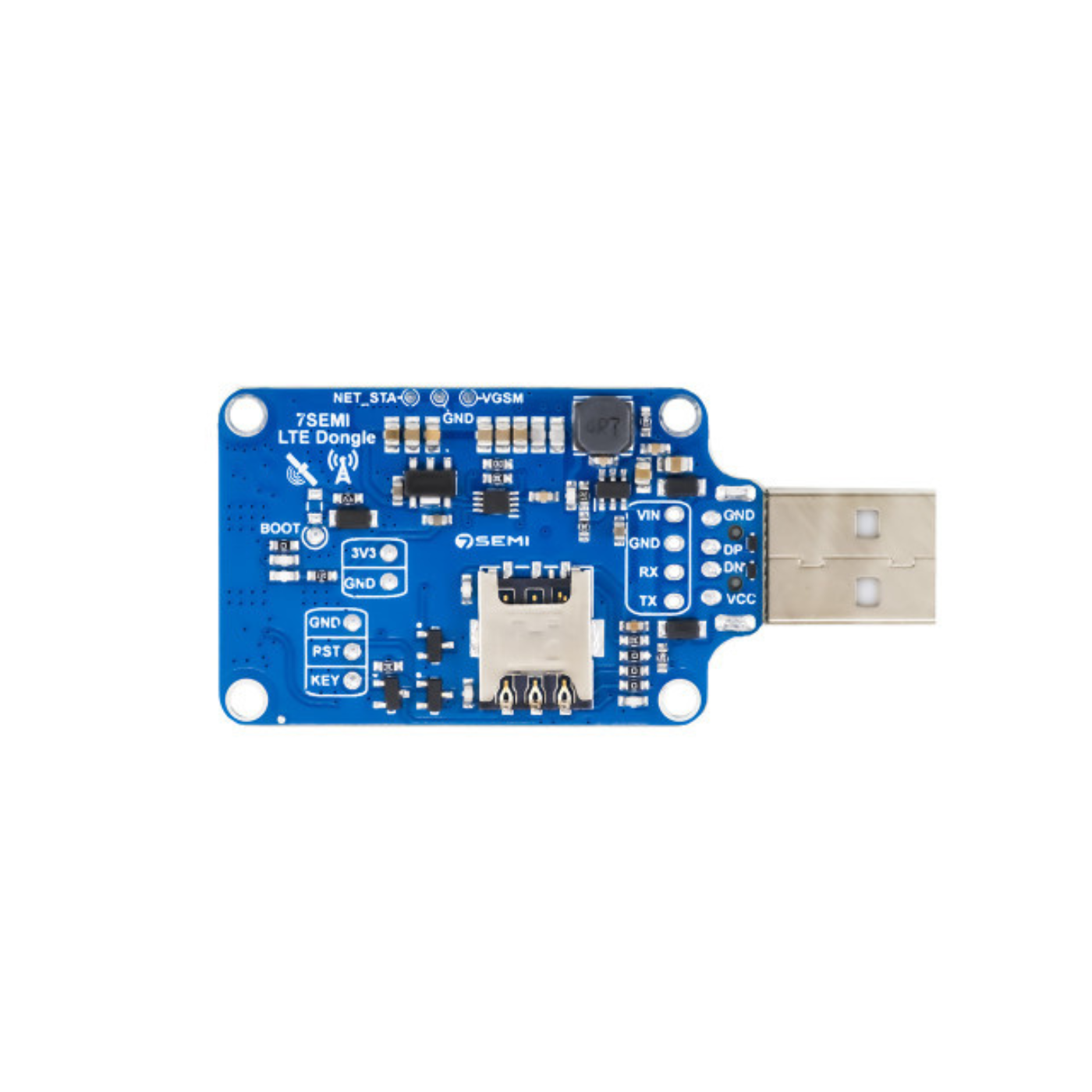 7Semi EC200U 4G LTE Cat 1 Dongle with GNSS Positioning