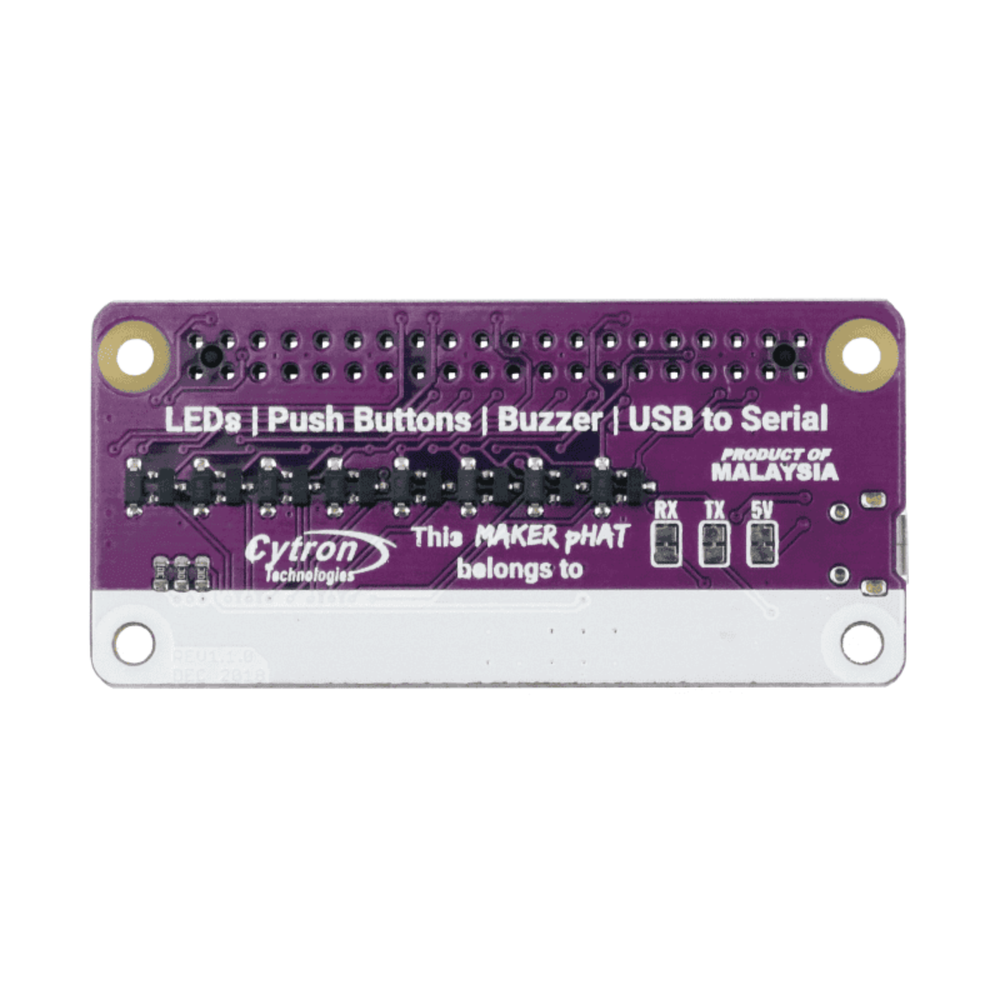 Maker pHAT for Raspberry Pi – Headless Setup, GPIO Debugging & Built-In I/O