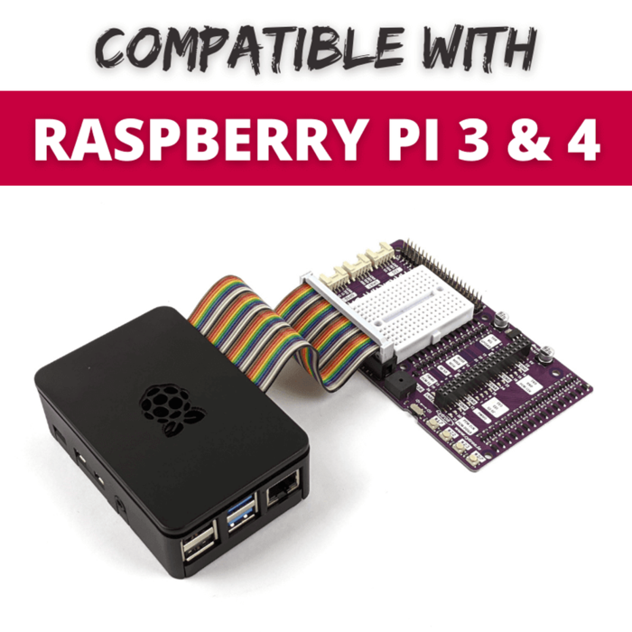Maker Hat Base for Raspberry Pi 400 – GPIO Extension Board with Grove Ports