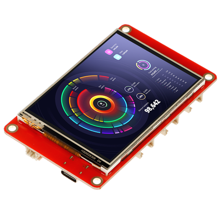 ELECROW ESP32 HMI 2.8 Inch TFT Touch Display 240Ã—320 SPI LCD for Arduino/LVGL/Esphome/PlatformIO/Micropython without Acrylic Case