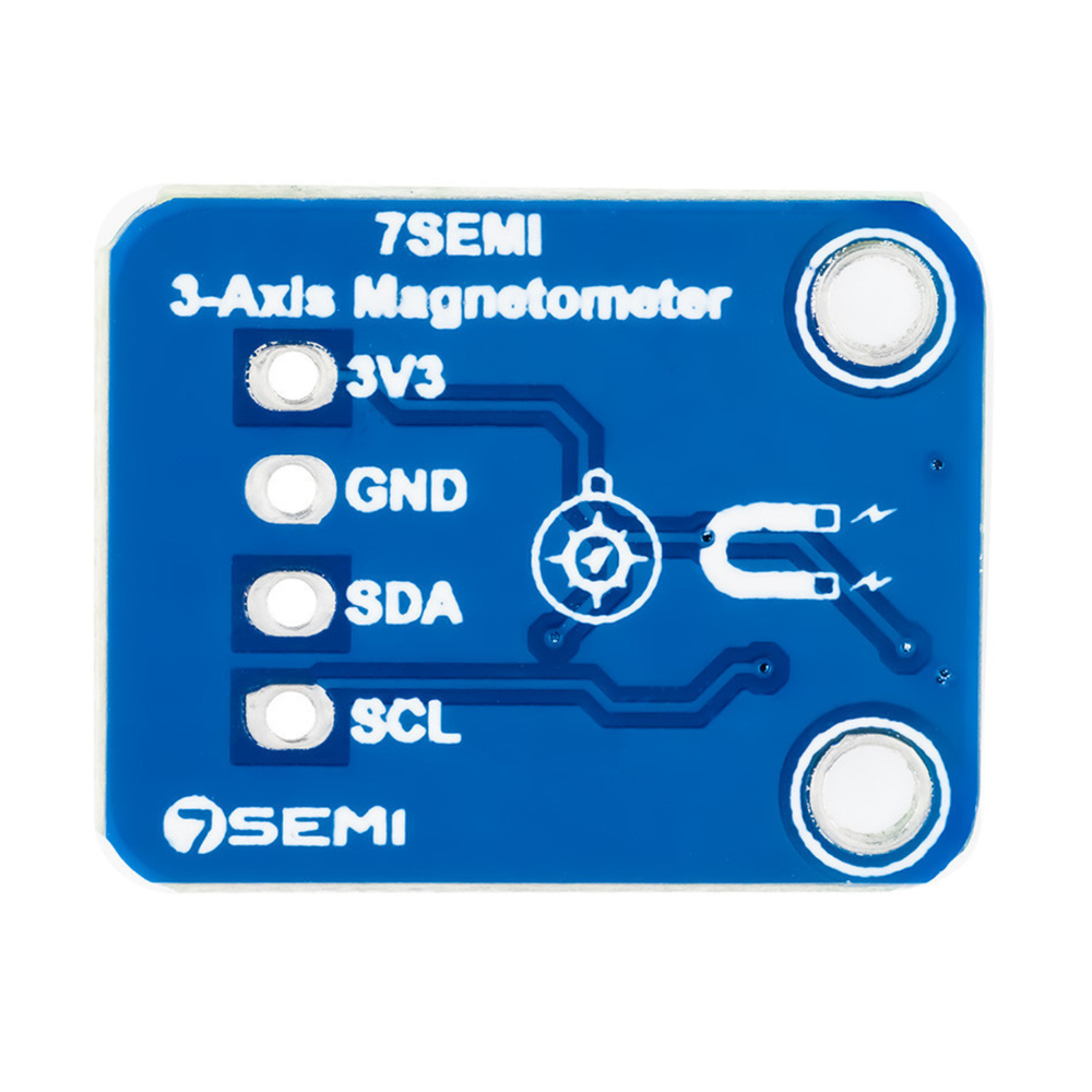 7Semi MMC5983MA 3-axis Mini Magnetometer Sensor Breakout Module