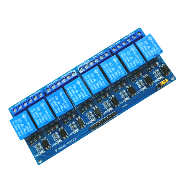 Iotcart SES-P-401 12V 8-Channel Relay Board - Arduino Compatible