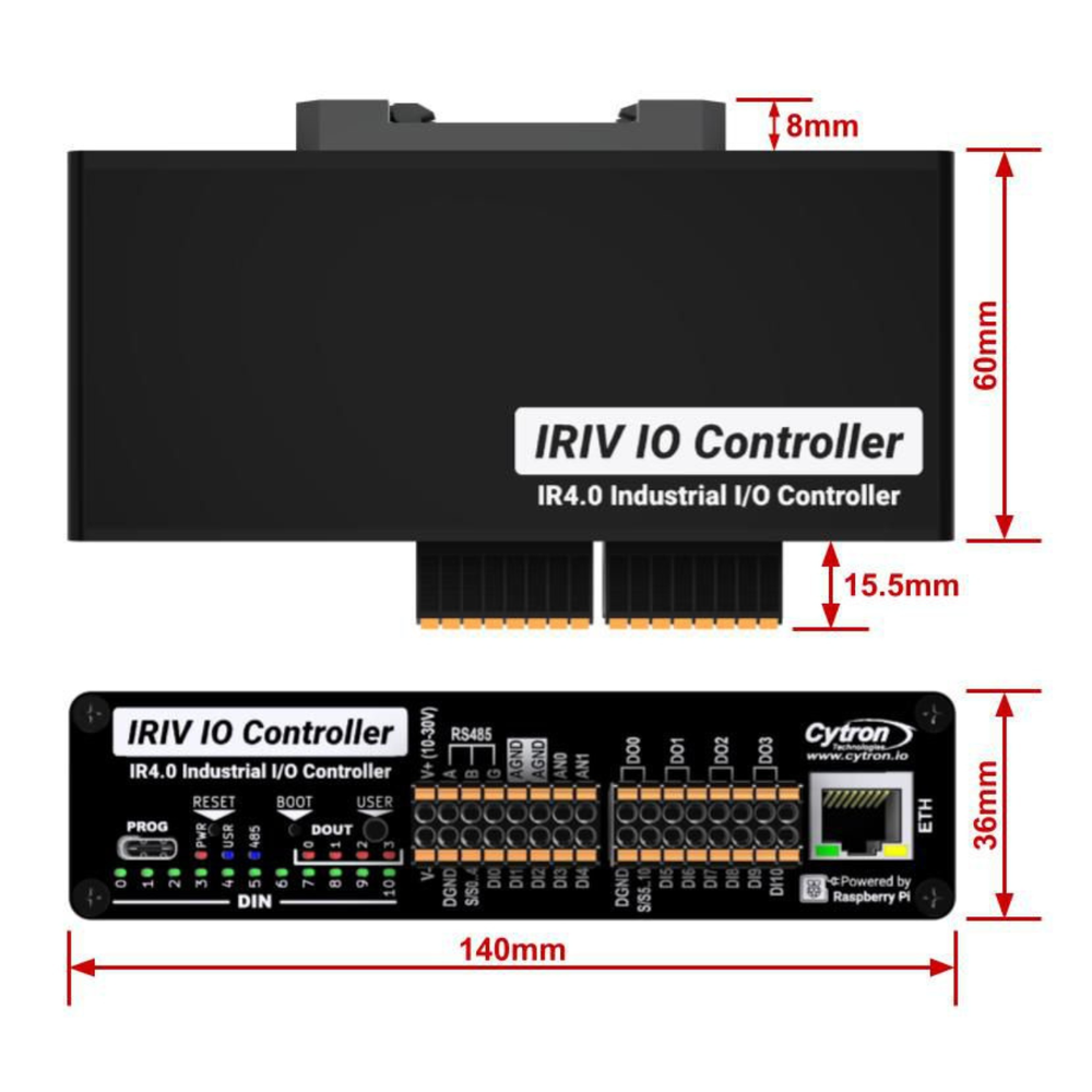IRIV-IOC RP2350 IR4.0 Industrial I/O Controller