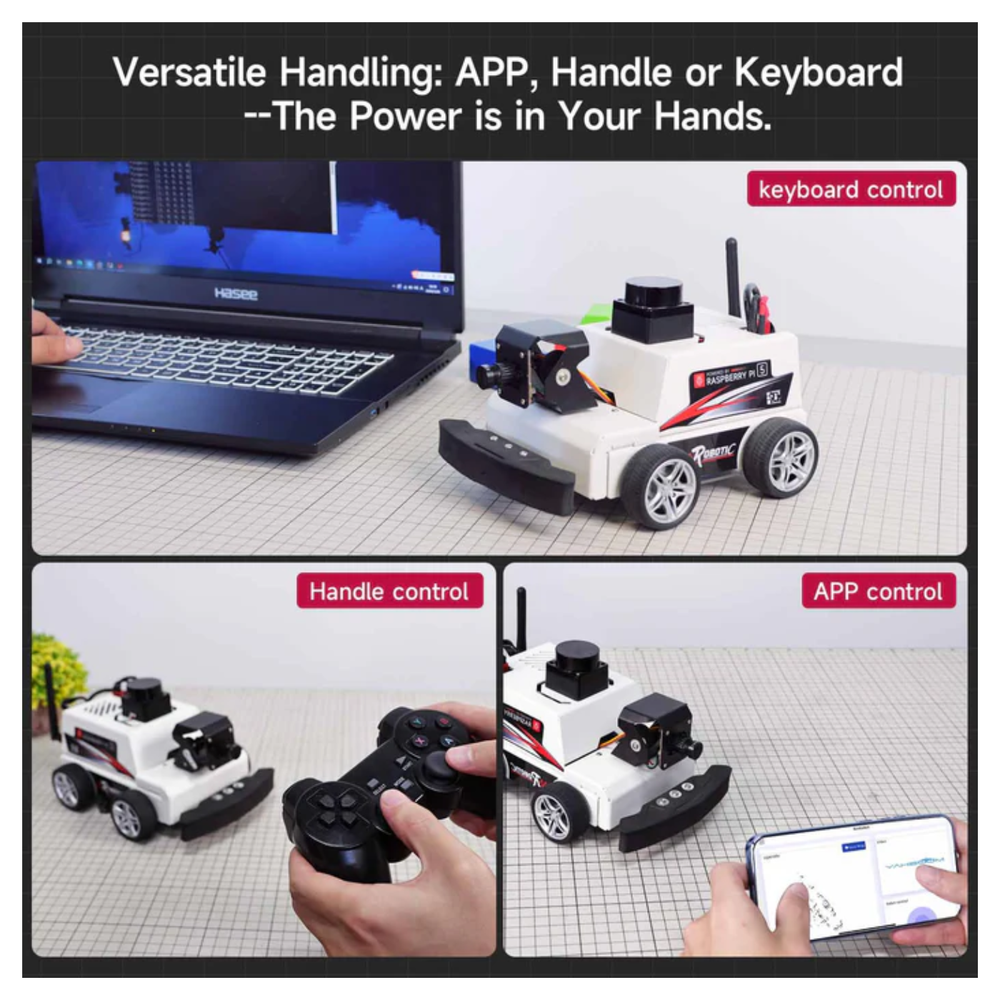 MicroROS-Pi5 ROS2 Robot Car (Without Raspberry Pi)