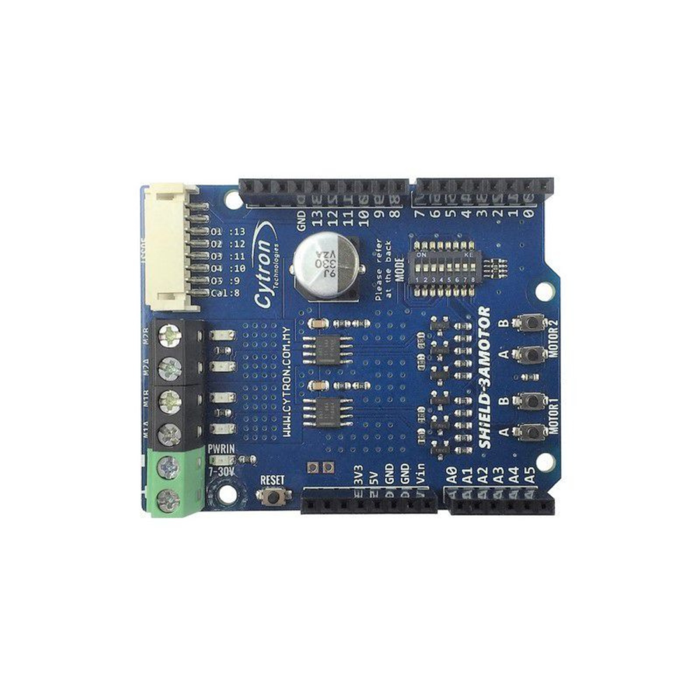 Cytron SHIELD-3AMOTOR 1.2A Dual Channel 7V–30V DC Motor Driver Shield for Arduino