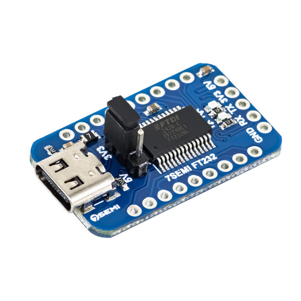 7Semi FT232 USB-C To UART TTL Communication Module