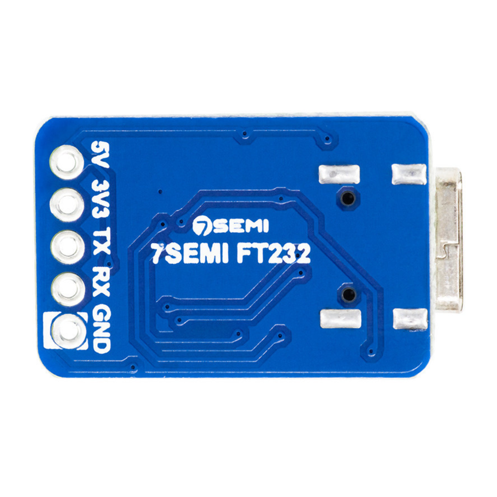 7Semi Compact FT232 USB-C UART (TTL) Communication Module