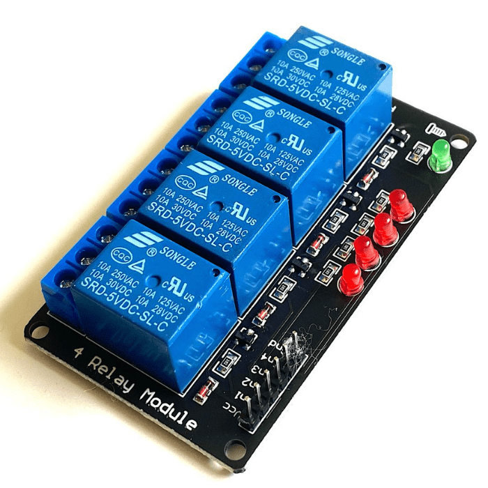 Iotcart SES-P-410 12V 4CH Relay Board - Home Automation & Load Control