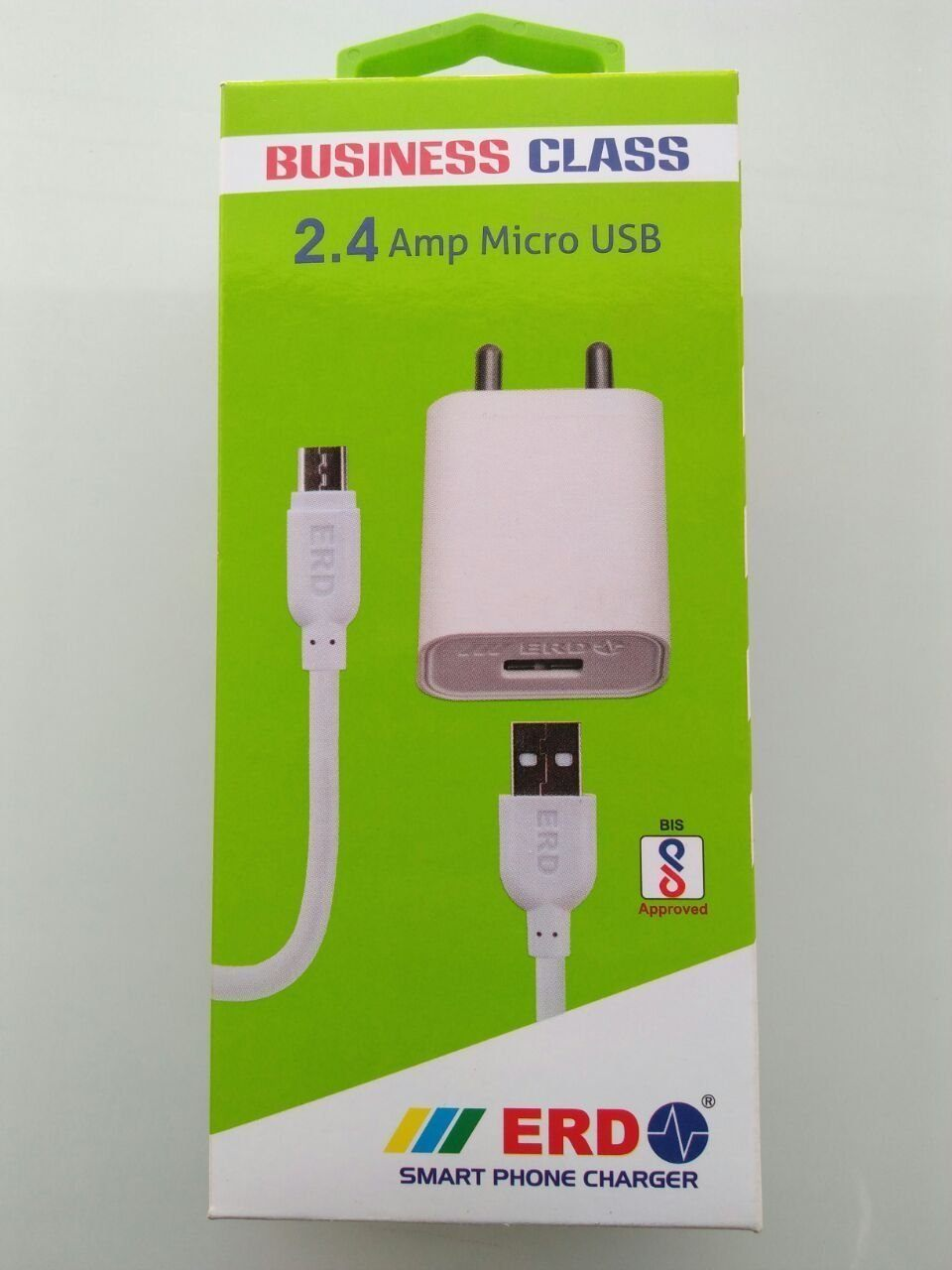ERD 5V 2.4A adapter with MicroUSB cable