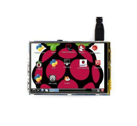 Waveshare 3.5 inch (480x320) Resistive IPS LCD screen for Raspberry Pi3