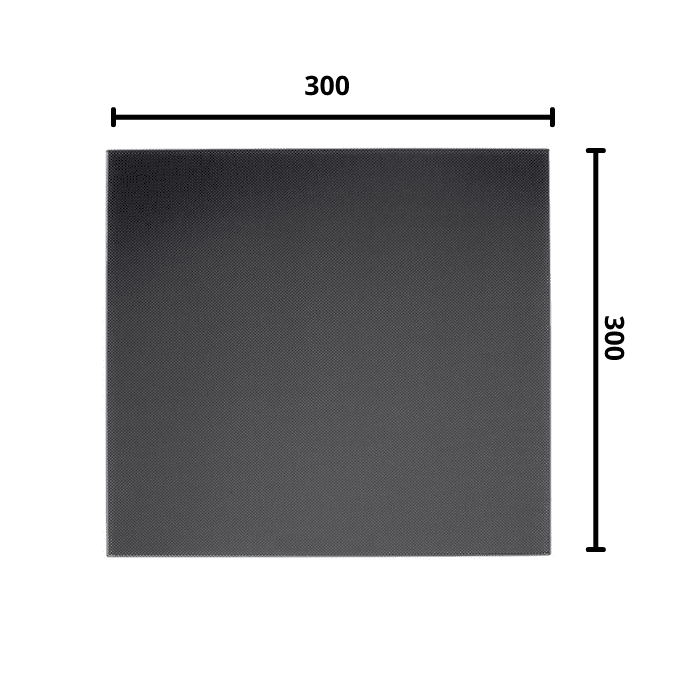 Ultrabase 300*300mm 3D Printer Platform Tempered Heated Bed Glass Plate with Microporous Coating