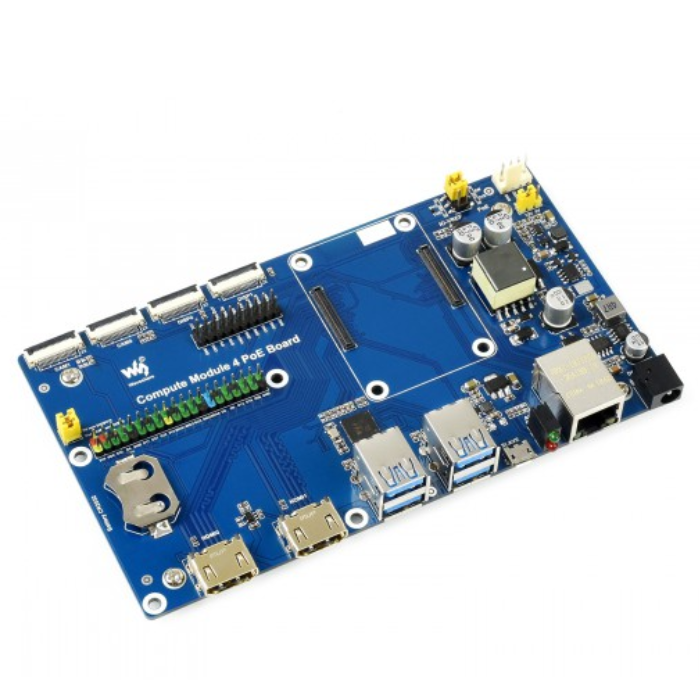 Waveshare Raspberry Pi Compute Module 4 IO Board with PoE Feature