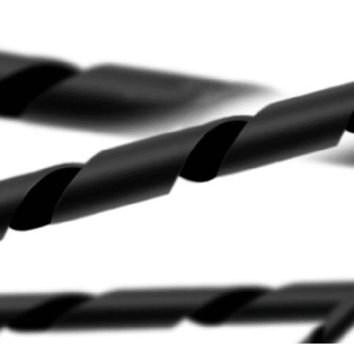 10mm Spiral Wrapping Band Black 10M for Wires