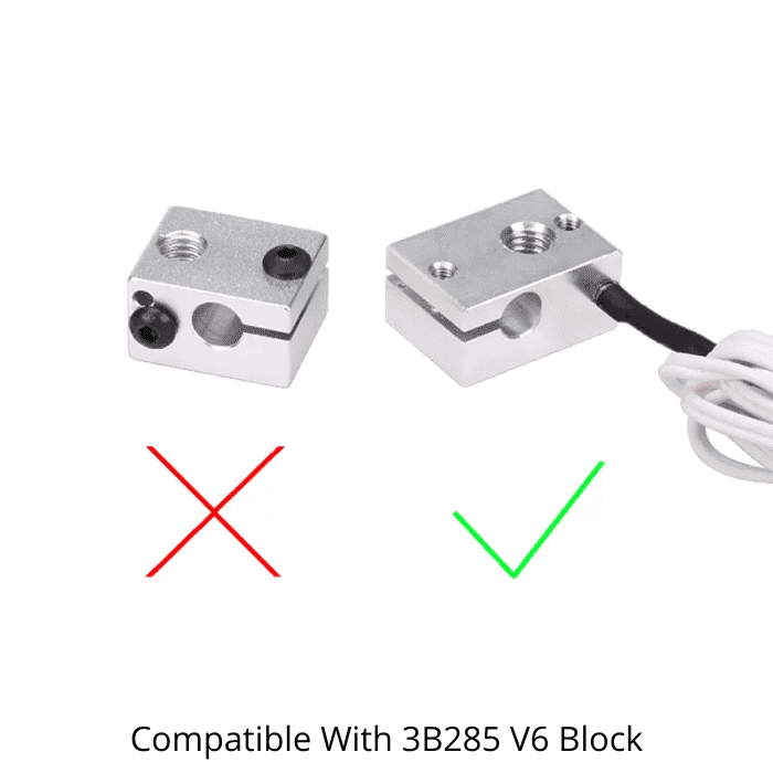 3D Printer Temperature Detection Resistance NTC100K Thermistor Sensor Parts Hot Probe High for Temperature Version (1 meter)