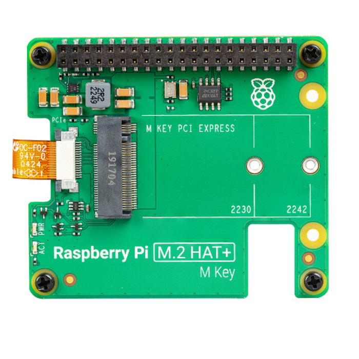 Raspberry Pi M.2 HAT+ NVMe PCIe 2.0 Interface - Buy in India