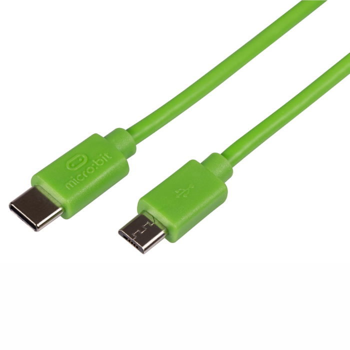 Iotcart Micro:bit USB Cable Type C to Micro USB 0.3m - Green