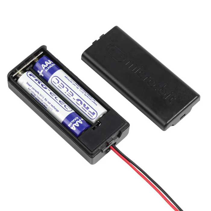 2x AAA Micro:bit Battery Box Un-Switched