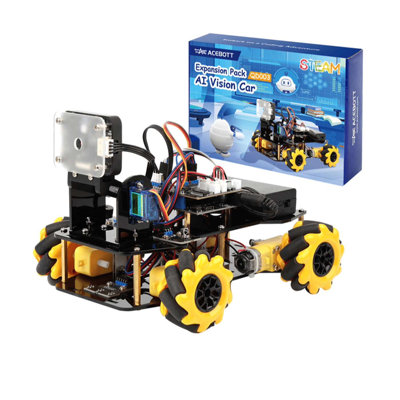 ACEBOTT QD003 STEAM AI Vision Expansion Kit for QD001 Smart Car Kit