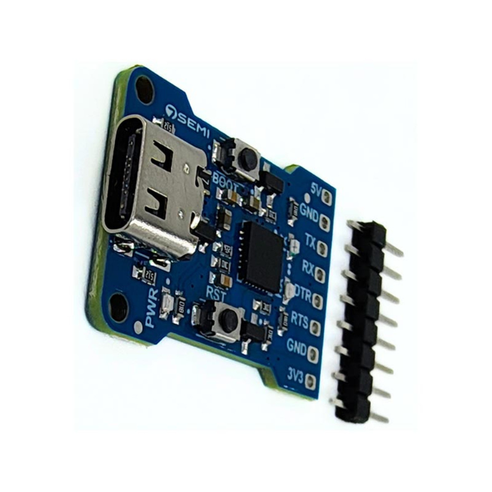 ESP32 & ESP8266 USB Type C Programmer with USB to UART Converter -7Semi