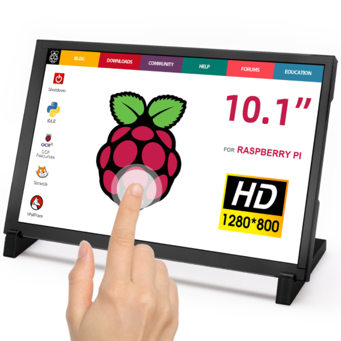 Elecrow 10.1 inch Touch Screen Display 1280x800 for Raspberry Pi and Jetson Nano PC