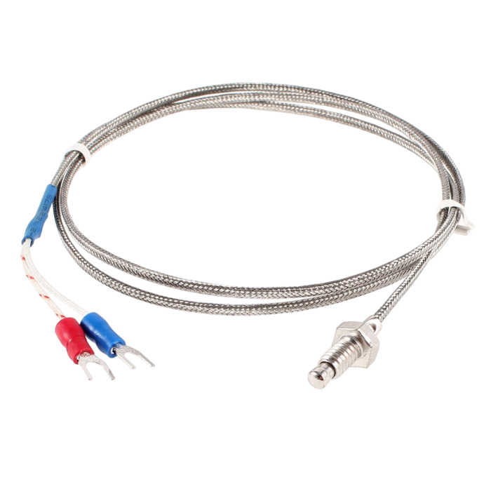 K Type Thermocouple Probe Temperature Sensor 6mm Thread 1M 3.3Ft