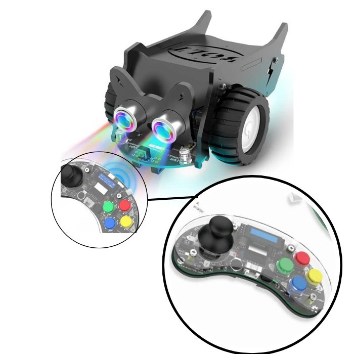 Elecrow - CrowBot BOLT - Open Source Programmable Smart Robot Car, STEAM Kit with Joystick Handle