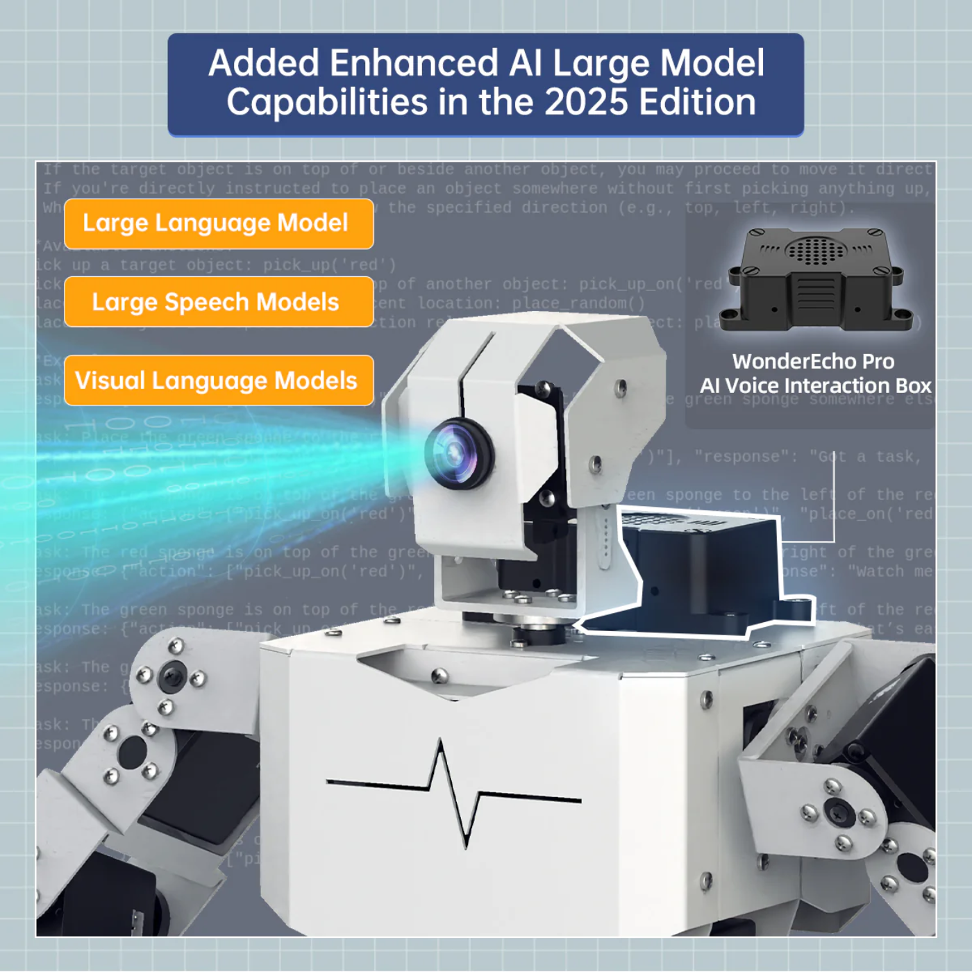 TonyPi Pro Hiwonder Humanoid Robot Development Kit with AI Vision & Raspberry Pi 4B 4GB