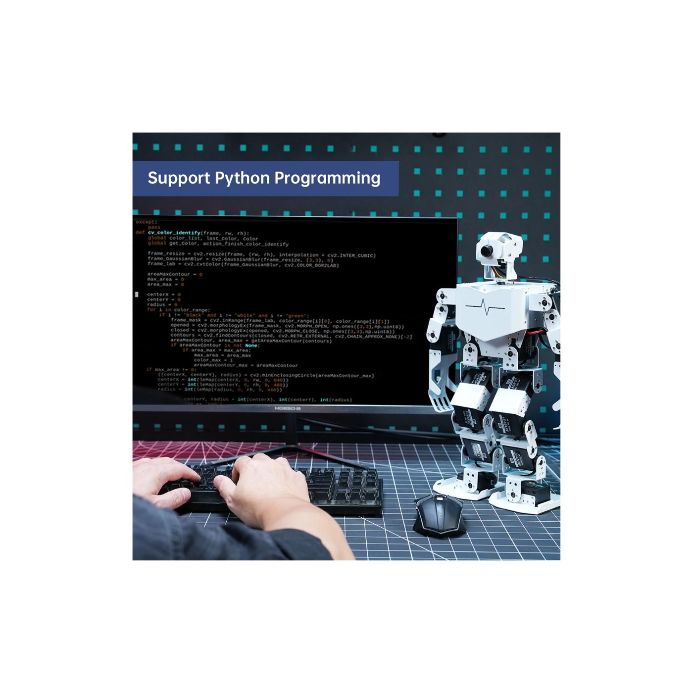 TonyPi Pro Hiwonder Humanoid Robot Development Kit with AI Vision & Raspberry Pi 4B 4GB