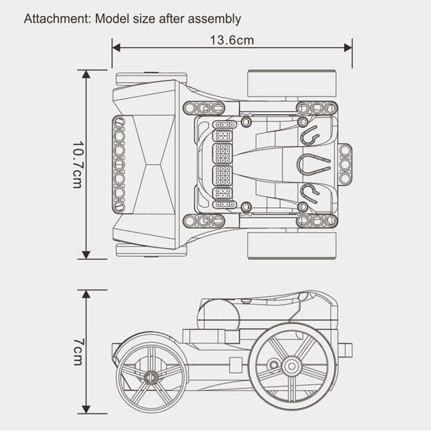RoboRun JMC-NY-1799 Programmable 4 Wheeled RC Robot Car Kit for Children