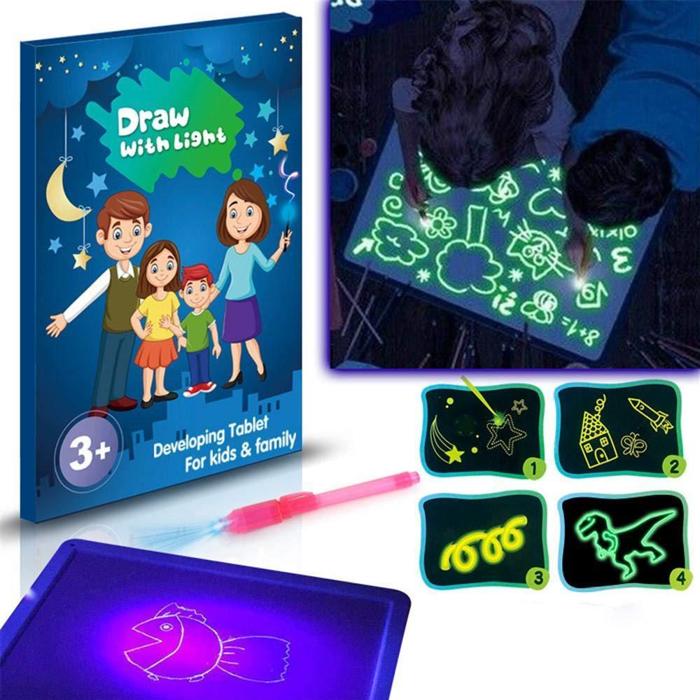 Magic Pad for Kids - 3D LED Drawing Board A3 Size - Iotcart