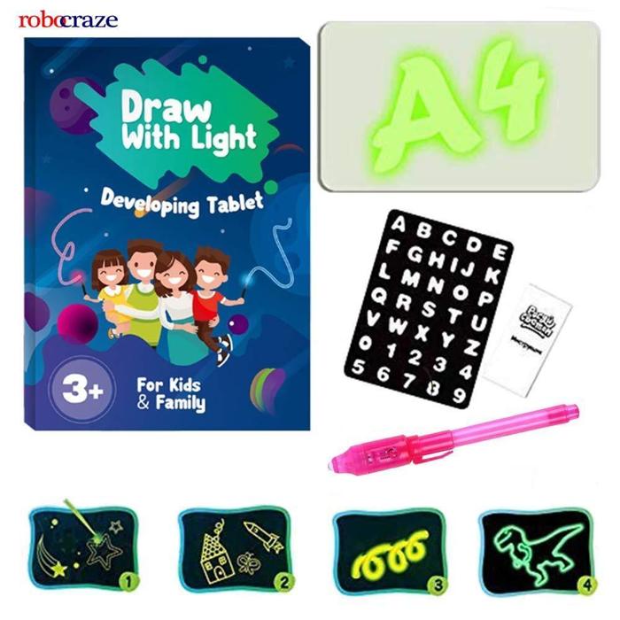 Magic Pad for Kids - 3D LED Drawing Board A3 Size - Iotcart