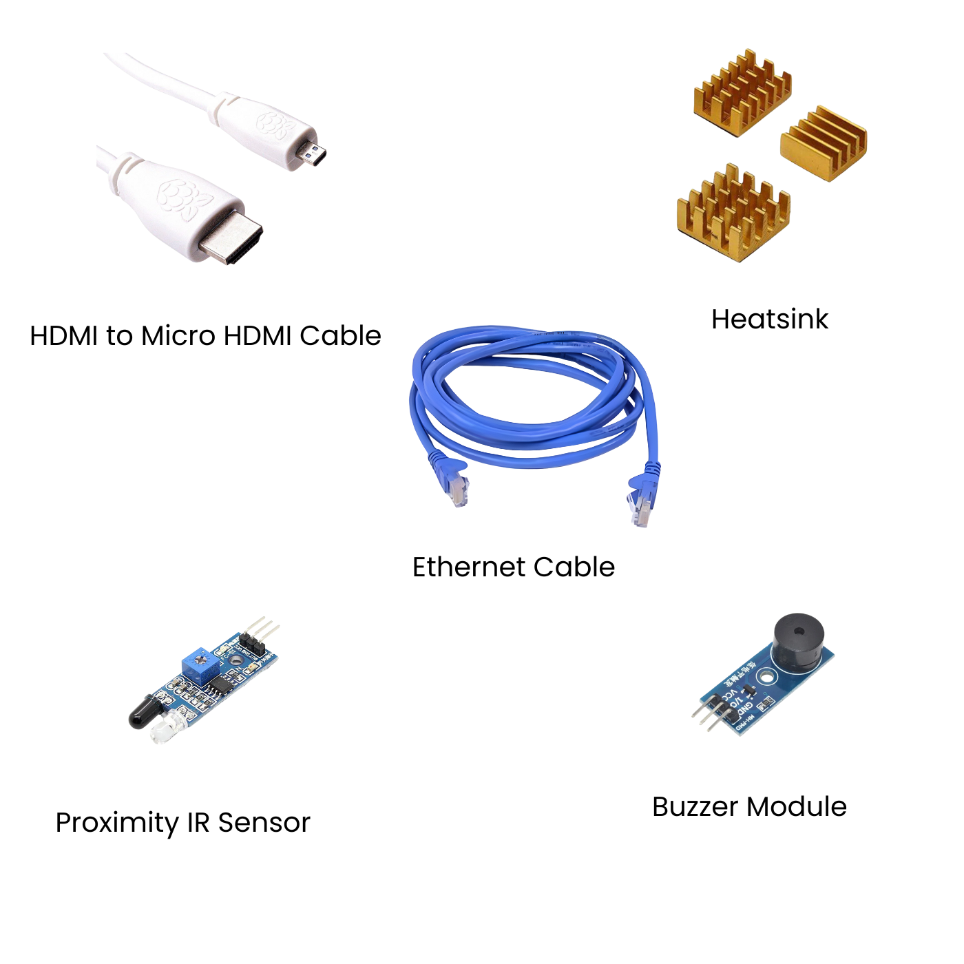 Raspberry Pi4 8GB Model B Ultimate Kit- Case, Power Adapter, Heatsink, HDMI Cable, Ethernet Cable, 32 GB SD Card, Sensors and Manual