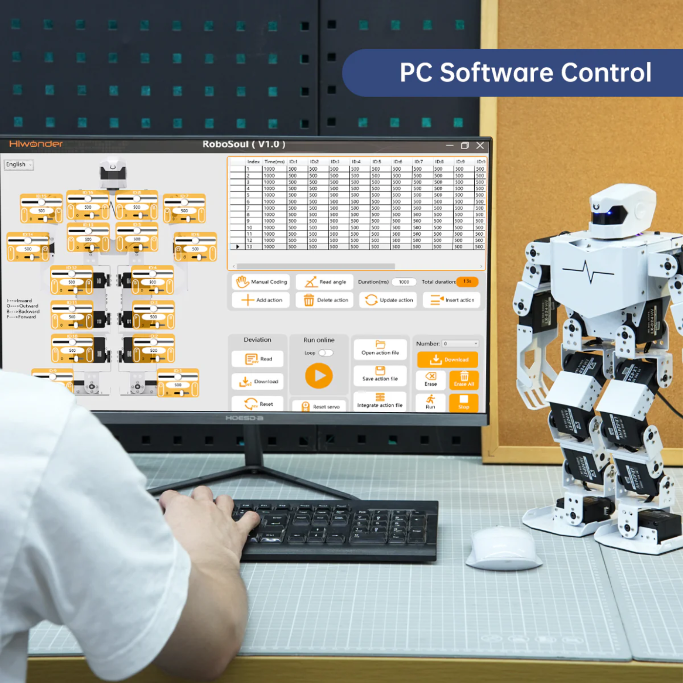 H5S Hiwonder 16DOF Intelligent Humanoid Singing and Dancing Robot