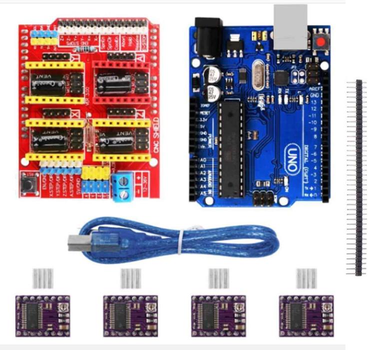 Arduino UNO R3 + CNC Shield V3 + 4xDRV8825 Kit - CNC & 3D Printer Control