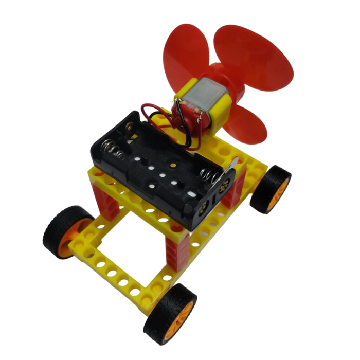 DIY Colorful Wind Generator Car