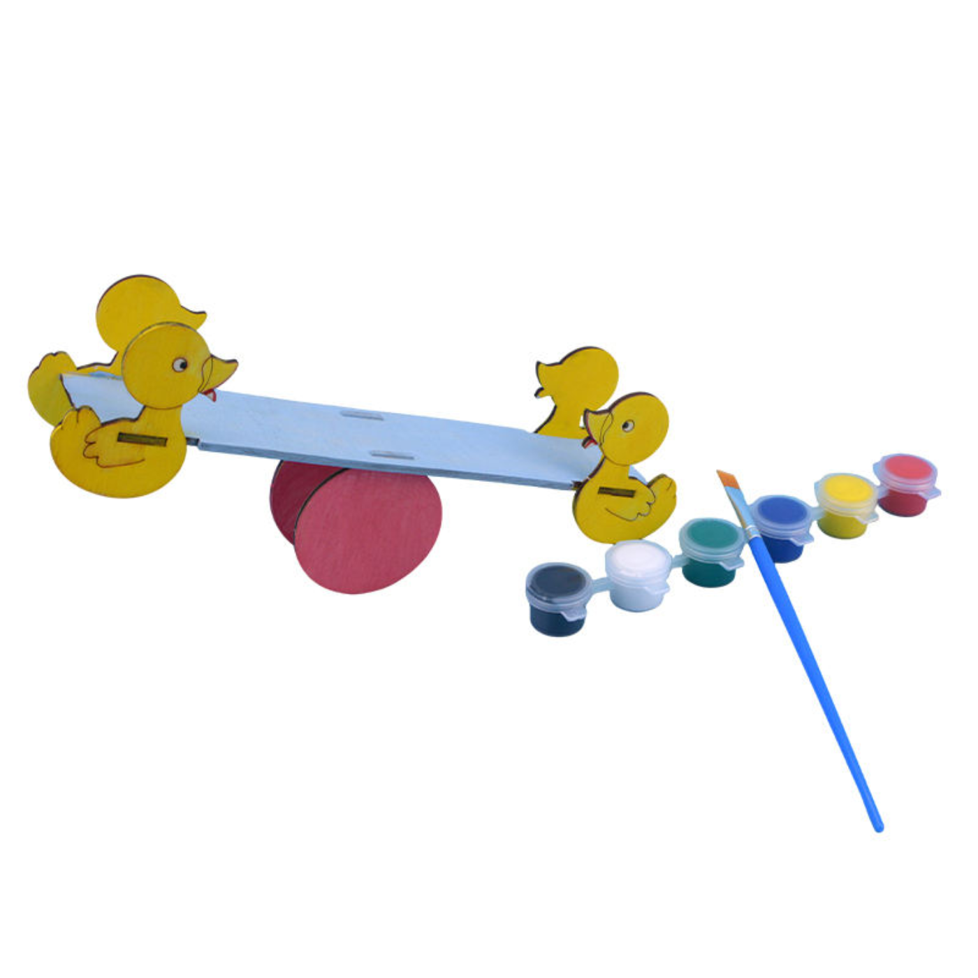 Pludo STEM Kit Mini Balancer – DIY Educational Toy for Kids 3–8 | Preschool–2 Wooden Seesaw Balance Model