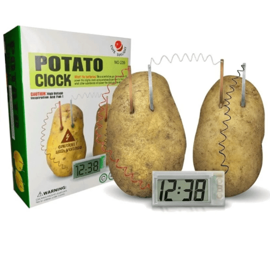 DIY Conversion of Energy Science Experiment by LED Alarm Clock using Potato