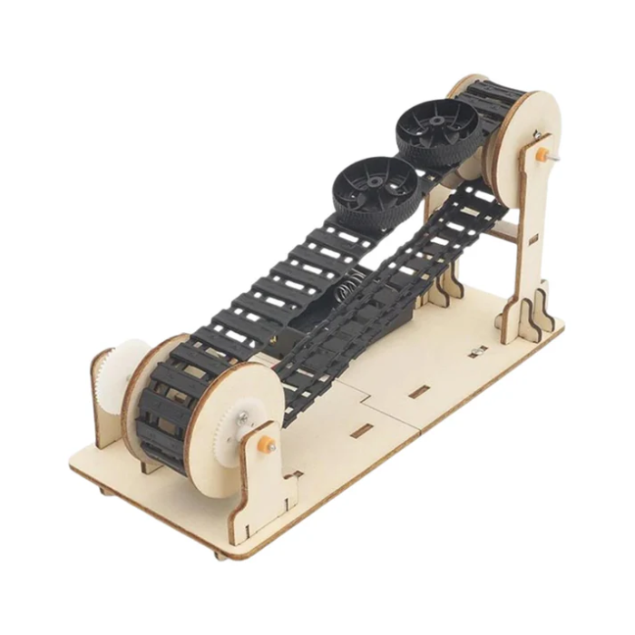 DIY Wooden Conveyor Belt STEM Kit for Kids